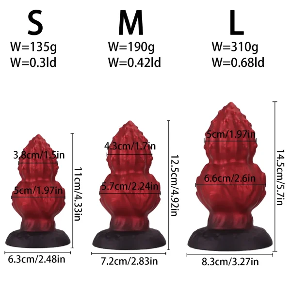Knotted Anal Dildo Large Butt Plug - Walnut Big Suction Cup Prostate Massager Expansion Adult Sex Toy - Image 6