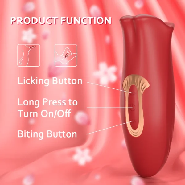 Tongue Licking Women Vibrator - Clit Sucking Oral Nipple Clamp Stimulator Vagina Sucker Female Sex Toy - Image 5