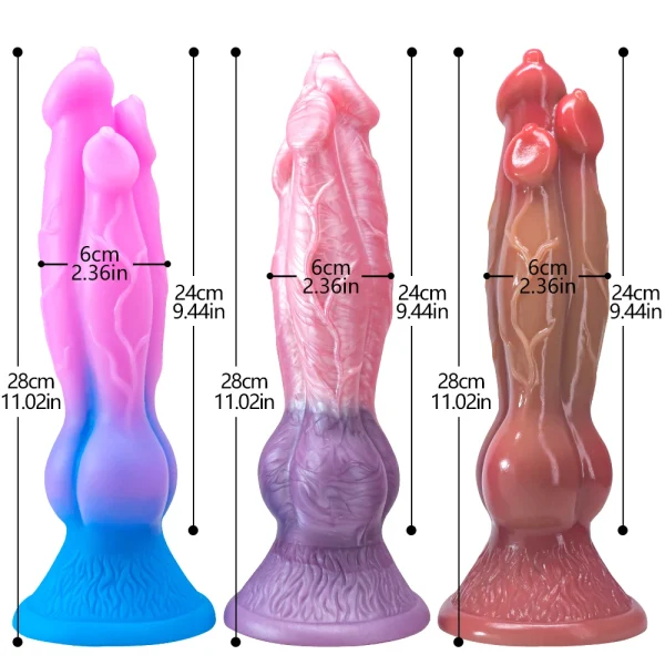 Monster Dragon Dildo Butt Plug Suction Cup Adult Sex Toy - Knotted Dogdildo Vaginal Masturbator for Women - Image 6