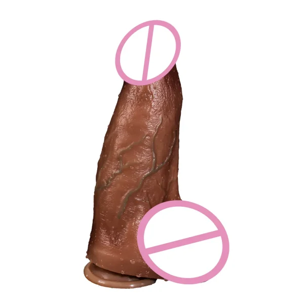 Thick Realistic Dildo Anal Butt Plug Prostate Massager -  Flesh Silicone Vagianl Masturbator Sex Toy for Women - Image 6