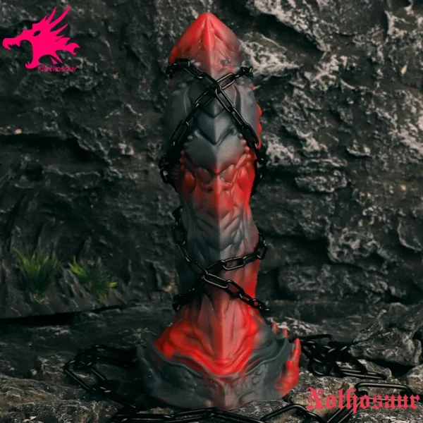 Monster Dragon Dildo Suction Cup Adult Sex Toy - Big Thick Silicone Vagnail Anal Masturbator - Image 3