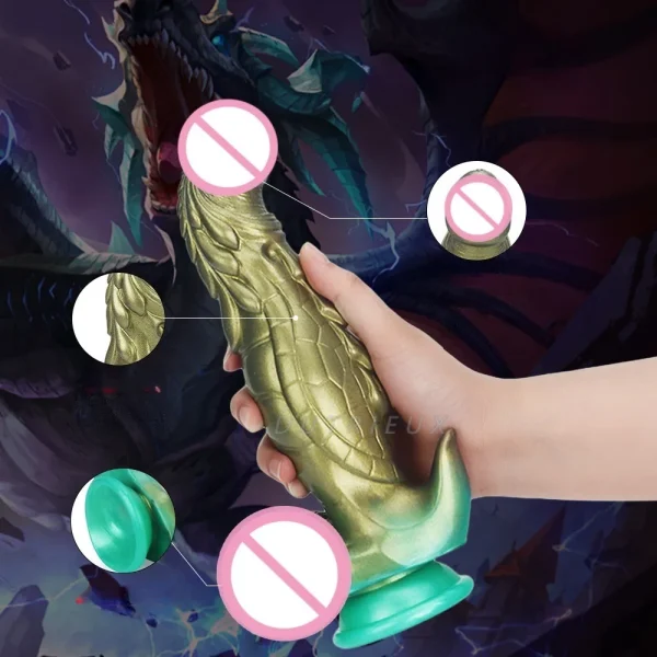 Fantasy Dragon Dildo Prostate Massager - Monster Tentacle Dildos Penis Masturbation Adults Sex Toy - Image 5