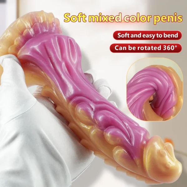 Dragon Tentacle Dildos Butt Plug Anal Sex Toy - Fantasy Monster Dick Prostate Massager Masturbation - Image 2