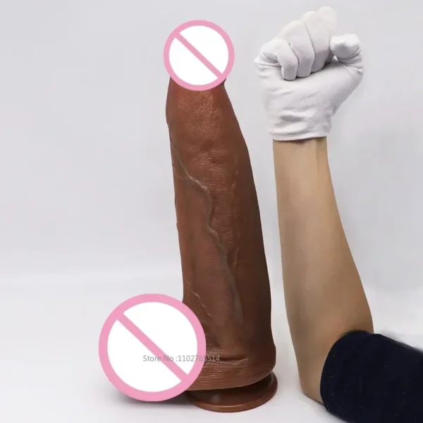 Huge Dildo Anal Butt Plug - Realistic Silicone Penis Suction Cup Vaginal Masturbation Sex Toy for Women - Image 6