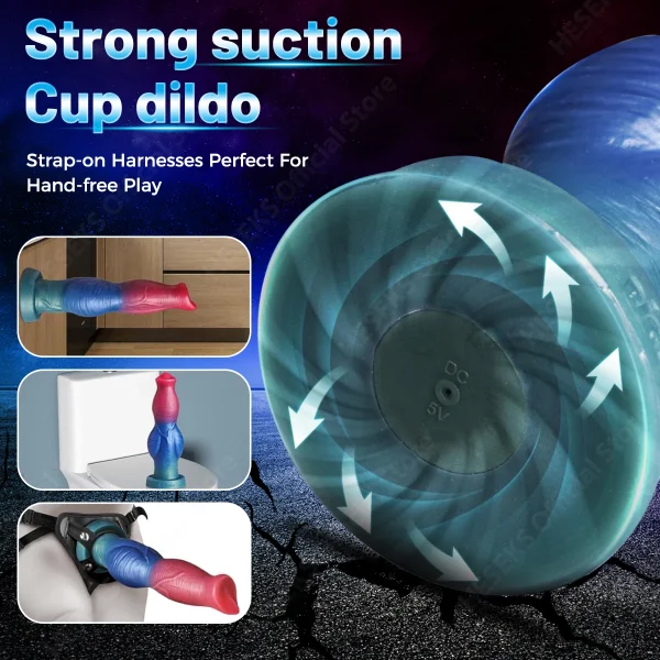 10 inch Thrusting Dildo Vibrator - Remote Control Monster Horse Dildos G Spot Anal Sex Toys for Women - Image 5