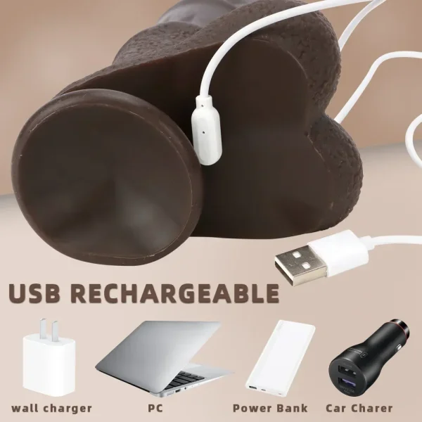 Realistic Thrusting Horse Dildo Vibrator - Remote Control Retractable Sex Toy for Woman Vagina Masturbation - Image 6
