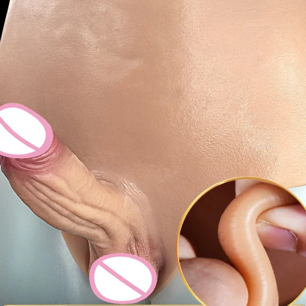 Strap-on Realistic Dildo Underwear Pants - Silicone Lesbian Pegging Anal Dildos Sex Toys for Women Masturbation - Image 6