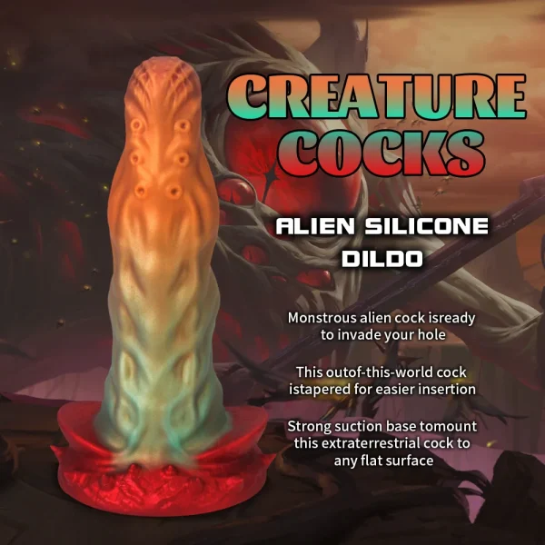 Big Monster Dildo Silicone Anal Sex Toy - Fantasy Dragon Tentacle Dildos Prostate Massager - Image 4
