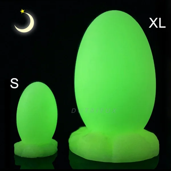 Night Glowing Dragon Egg Butt Plug - Fantasy Silicone Monster Anal Dildo Prostate Massage Anal Dilator Adult Toy - Image 2