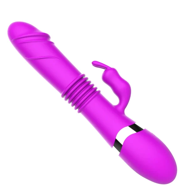 Thrusting Dildo Vibrator Rabbit Clit Stimulator - Lesbian Anal Dildos Stroker Sex Toys for Women - Image 5
