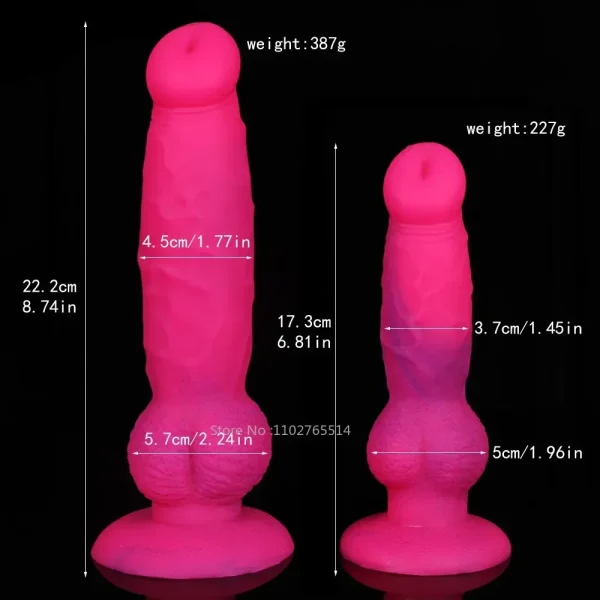 Kontted Dog Dildo Butt Plug - Realistic Animal Penis Masturbation Anal Stimulator Sex Toy for Men Women - Image 7