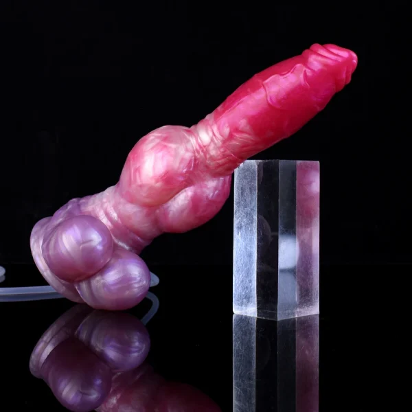 Ejaculating Dog Dildo Anal Butt Plug - Suction Cup Spray Squirting Dildos Sex Toys For Men Women - Image 6