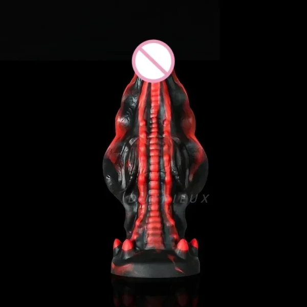 Monter Tentacle Dildo Large Butt Plug - Fantasy Dragon Silicone  Dildo Prostate Massager Sex Toy for Women Men - Image 4