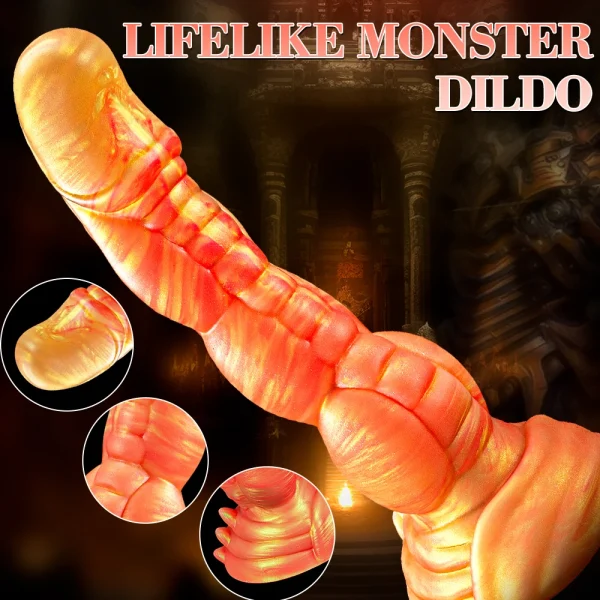 Fantasy Dragon Dildo Vaginal Masturbation Sex Toy for Women - Suction Cup Monster Anal Dildo Butt Plug - Image 3