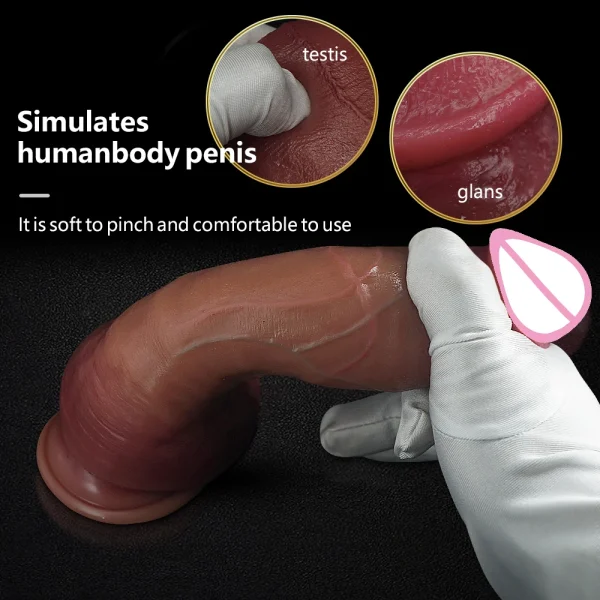 Realistic Dildos Butt Plug Prostate Massager - Big Girth Soft Silicone Anal Sex Toys for Women Men - Image 2