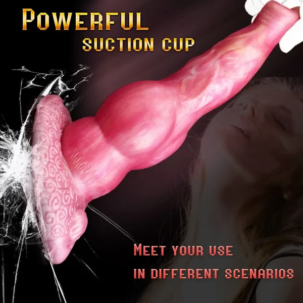 Thrusting Dildo Knotted Dog Anal Sex Toy - Remote Control Silicone Butt Plug Masturbator Adult Stroker - Image 5