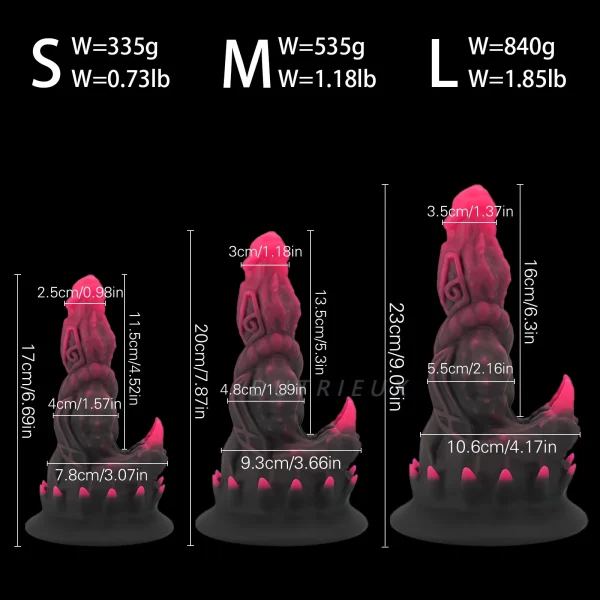 Monster Dildo Tentacle Anal Clit Stimulator Butt Plug - Fantasy Dragon Vaginal Prostate Massager Masturbator - Image 5