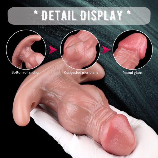 High imitation wolf penis without strap Dildo - wireless bundle double head insertable toy - Image 7