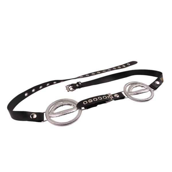 Teasing and sexualizing adult female body stimulator, nail cage restraint, female sex toy, metal lip nipple clip ring, breast support, fun chest strap - Image 3
