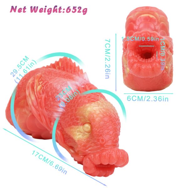 Koi-Lips Grip: Koi Fish Head Masturbator Cup with Intense Suction & Realistic Stimulation - Image 6