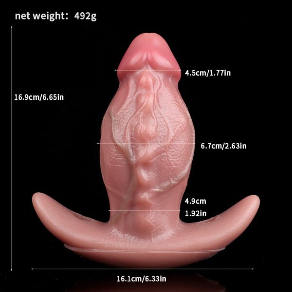 High imitation wolf penis without strap Dildo - wireless bundle double head insertable toy - Image 2