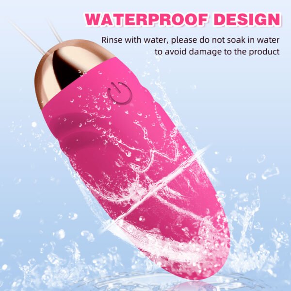 Oval pink vibrator controlled by multiple modes and applications - fun of fashion, quietness, and waterproofing - Image 2